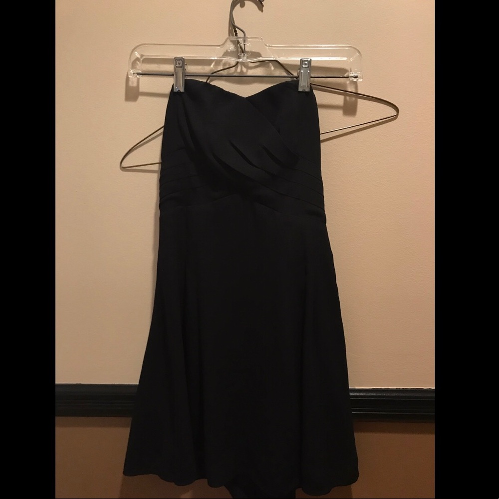 Express Black Strapless Dress